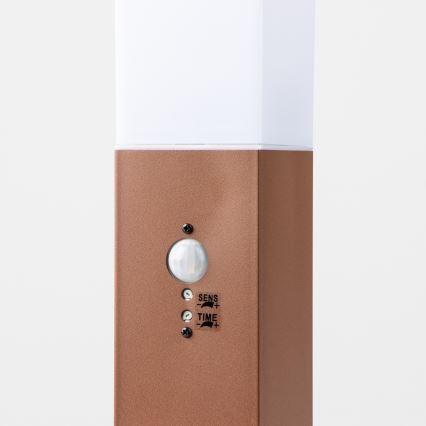 Brilagi - Venkovní lampa se senzorem NOVA 1xE27/15W/230V 40 cm IP44 hnědá