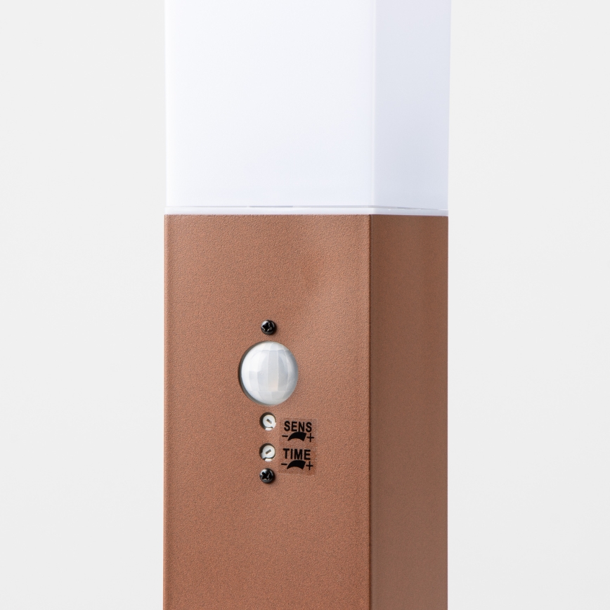 Brilagi - Venkovní lampa se senzorem NOVA 1xE27/15W/230V 40 cm IP44 hnědá