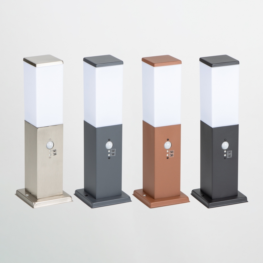 Brilagi - Venkovní lampa se senzorem NOVA 1xE27/15W/230V 40 cm IP44 hnědá