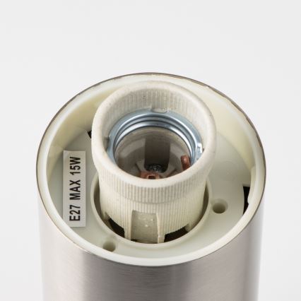 Brilagi - Venkovní lampa se senzorem NOVA 1xE27/15W/230V 40 cm IP44 matný chrom