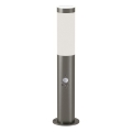 Brilagi - Venkovní lampa se senzorem pohybu ELIA 1xE27/20W/230V IP44 50 cm matný chrom