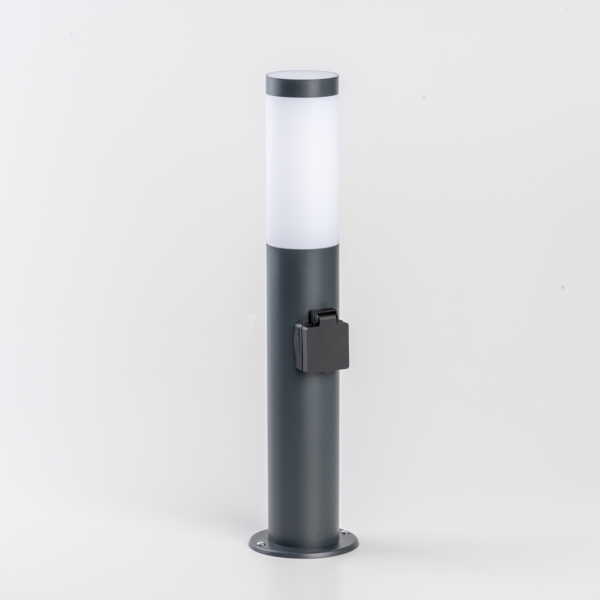 BRILAGI - Venkovní lampa se zásuvkou ELIA 1xE27/20W/230V IP44 50 cm antracit