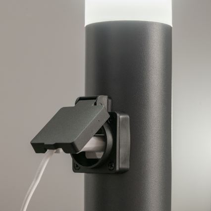 BRILAGI - Venkovní lampa se zásuvkou ELIA 1xE27/20W/230V IP44 50 cm antracit