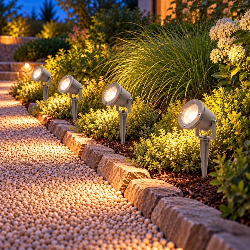 BRILAGI - Venkovní lampa TERRA 1xGU10/50W/230V IP65 šedá
