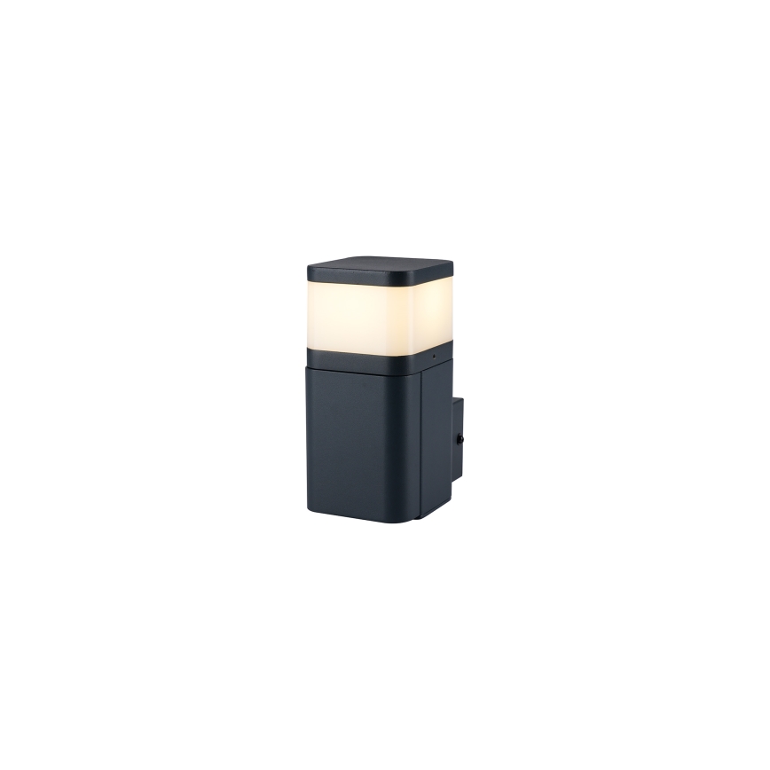 Brilagi - Venkovní nástěnná lampa se zásuvkou SCHUKO PILLAR 1xG9/11W/230V IP44 antracit