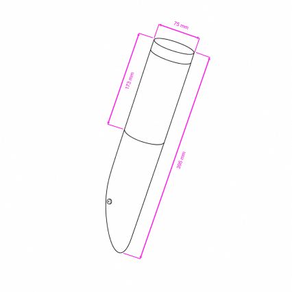 BRILAGI - Venkovní nástěnná lampa ELIA 1xE27/20W/230V IP44 matný chrom