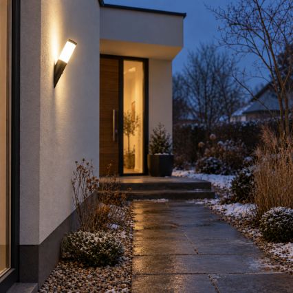 BRILAGI - Venkovní nástěnná lampa se senzorem pohybu ELIA 1xE27/20W/230V IP44 antracit