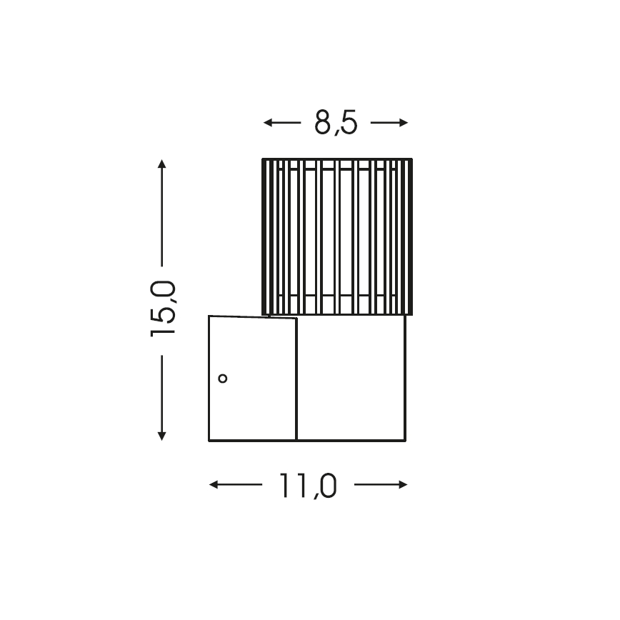 BRILAGI - Venkovní nástěnné svítidlo ARMOR 1xGU10/35W/230V IP44 hnědá