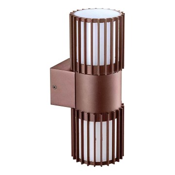BRILAGI - Venkovní nástěnné svítidlo ARMOR 2xGU10/35W/230V IP44 hnědá