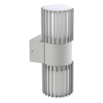 BRILAGI - Venkovní nástěnné svítidlo ARMOR 2xGU10/35W/230V IP44 šedá