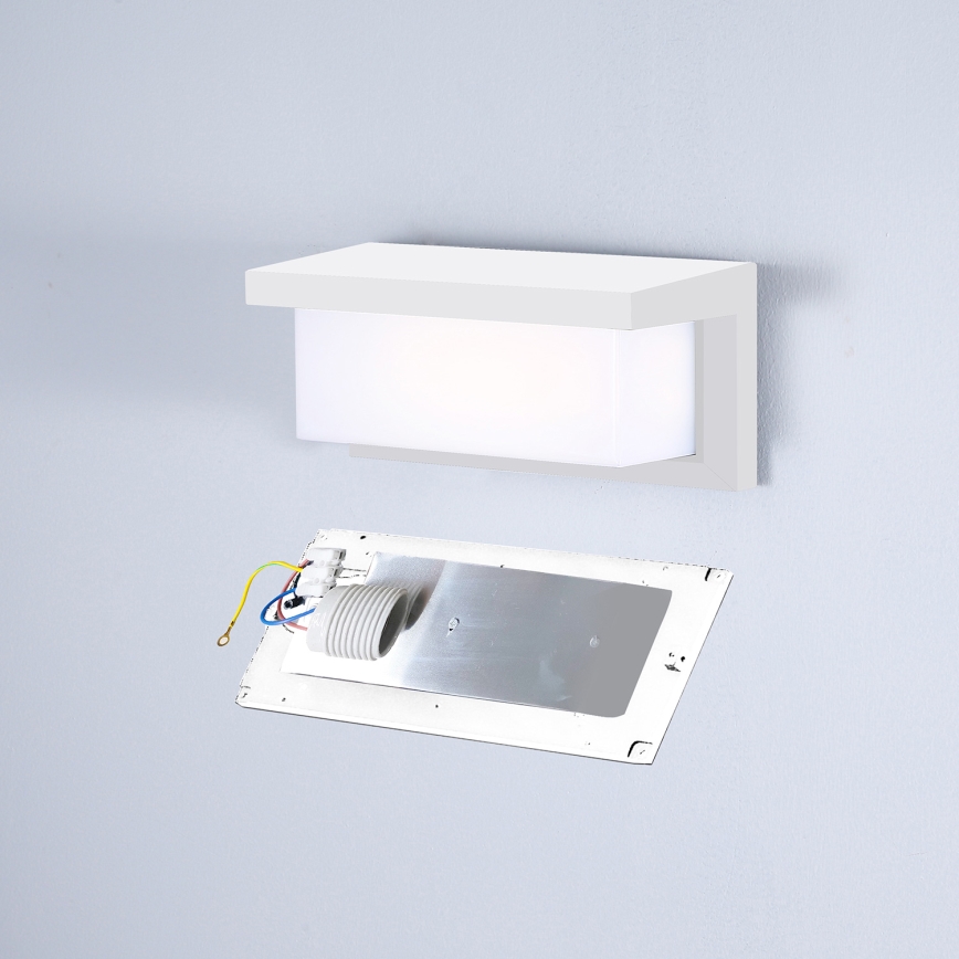 Brilagi - Venkovní nástěnné svítidlo BRICKY 1xE27/60W/230V bílá IP54