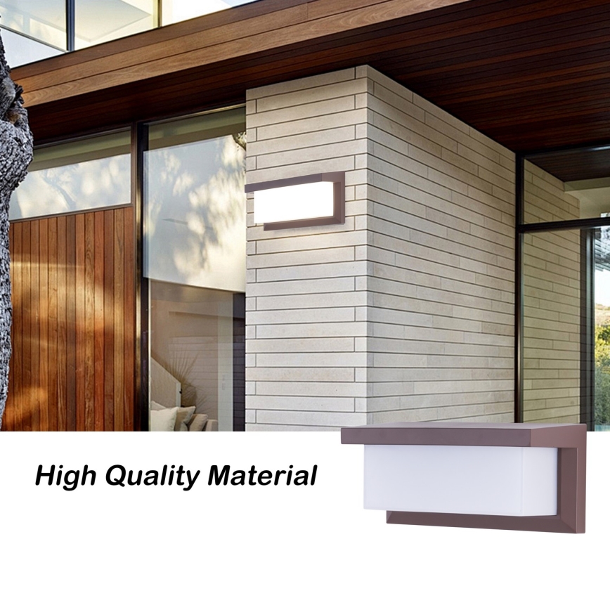 Brilagi - Venkovní nástěnné svítidlo BRICKY 1xE27/60W/230V hnědá IP54