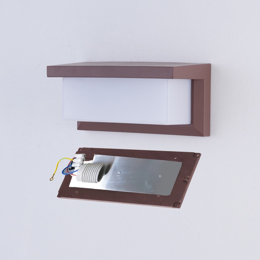 Brilagi - Venkovní nástěnné svítidlo BRICKY 1xE27/60W/230V hnědá IP54