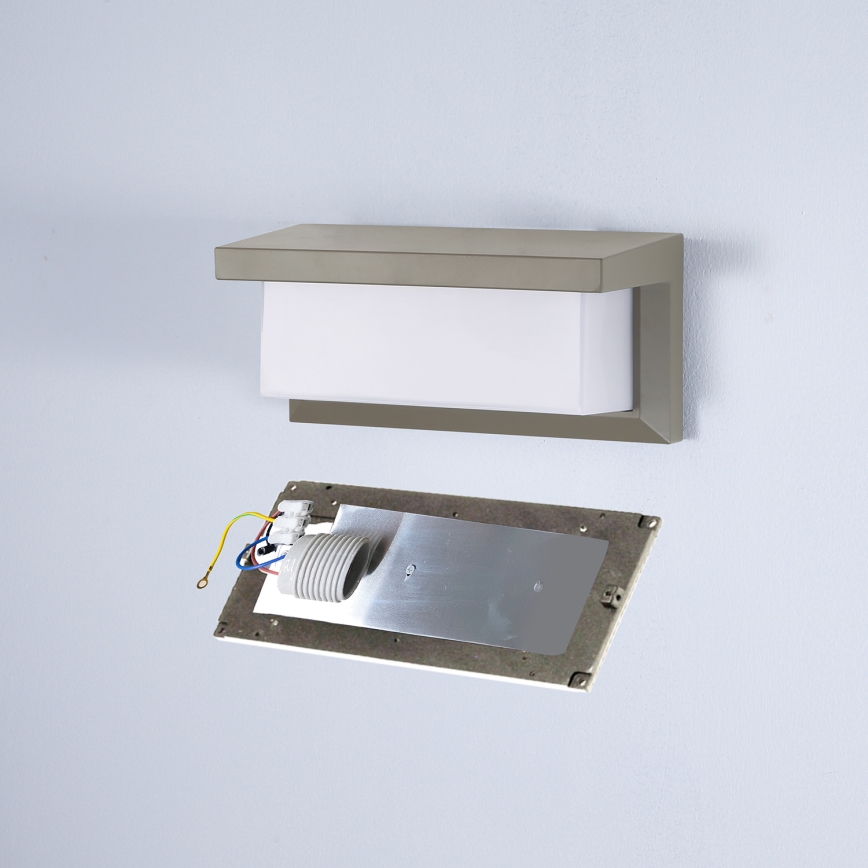 Brilagi - Venkovní nástěnné svítidlo BRICKY 1xE27/60W/230V šedá IP54