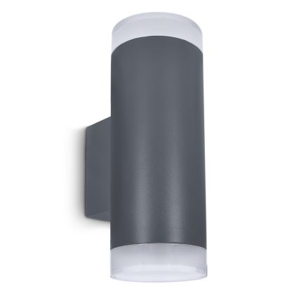 Brilagi - Venkovní nástěnné svítidlo MATERA 2xGU10/30W/230V antracit IP54