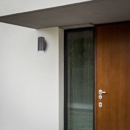 Brilagi - Venkovní nástěnné svítidlo MATERA 2xGU10/30W/230V antracit IP54