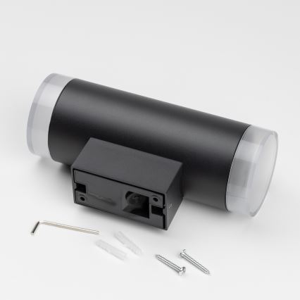 Brilagi - Venkovní nástěnné svítidlo MATERA 2xGU10/30W/230V černá IP54