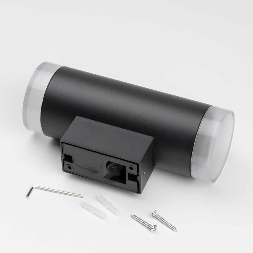 Brilagi - Venkovní nástěnné svítidlo MATERA 2xGU10/30W/230V černá IP54