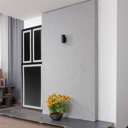 Brilagi - Venkovní nástěnné svítidlo MATERA 2xGU10/30W/230V černá IP54