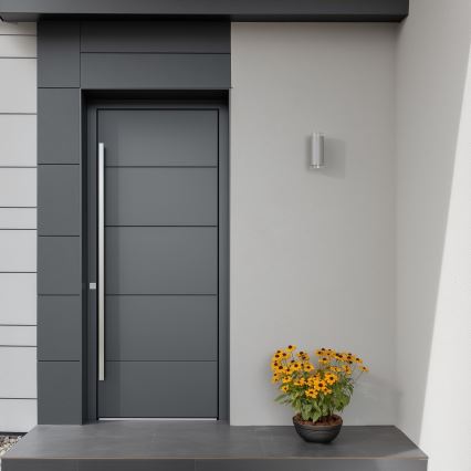 Brilagi - Venkovní nástěnné svítidlo MATERA 2xGU10/30W/230V šedá IP54