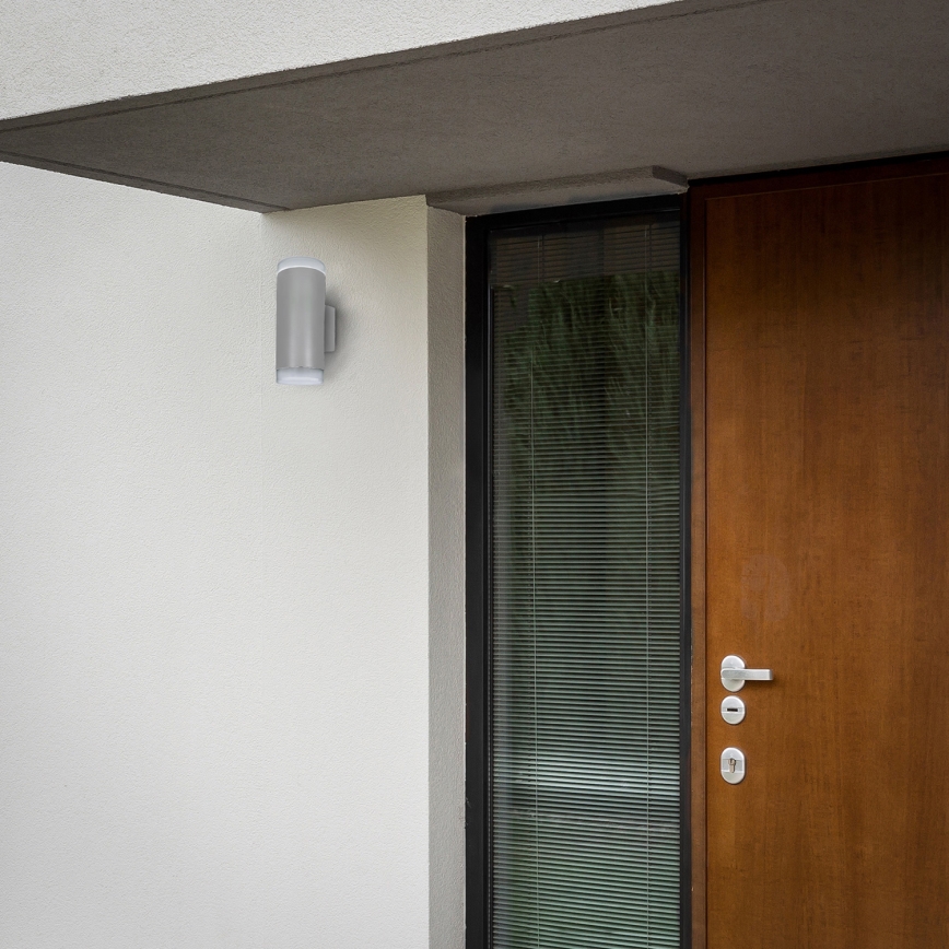 Brilagi - Venkovní nástěnné svítidlo MATERA 2xGU10/30W/230V šedá IP54