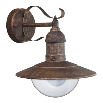 Brilagi - Venkovní nástěnné svítidlo MOLDE 1xE27/60W/230V IP44 bronzová/patina
