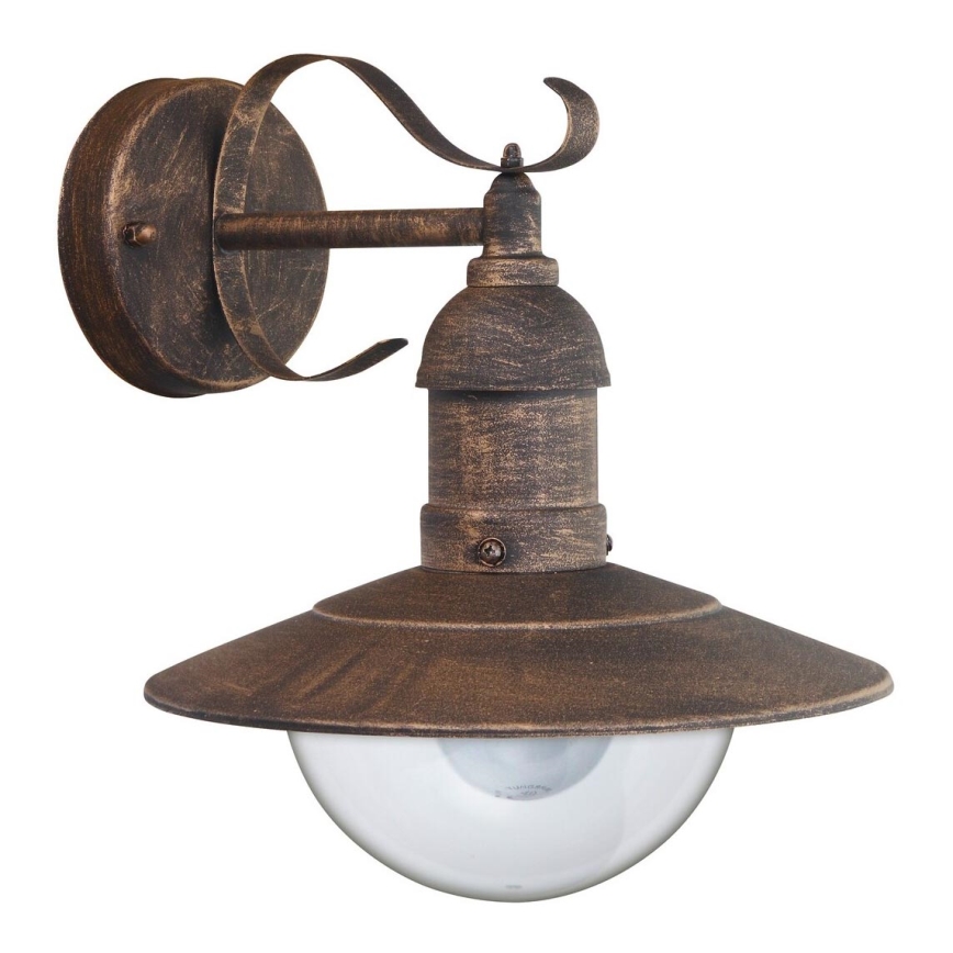 Brilagi - Venkovní nástěnné svítidlo MOLDE 1xE27/60W/230V IP44 bronzová/patina
