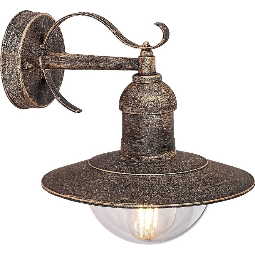 Brilagi - Venkovní nástěnné svítidlo MOLDE 1xE27/60W/230V IP44 bronzová/patina