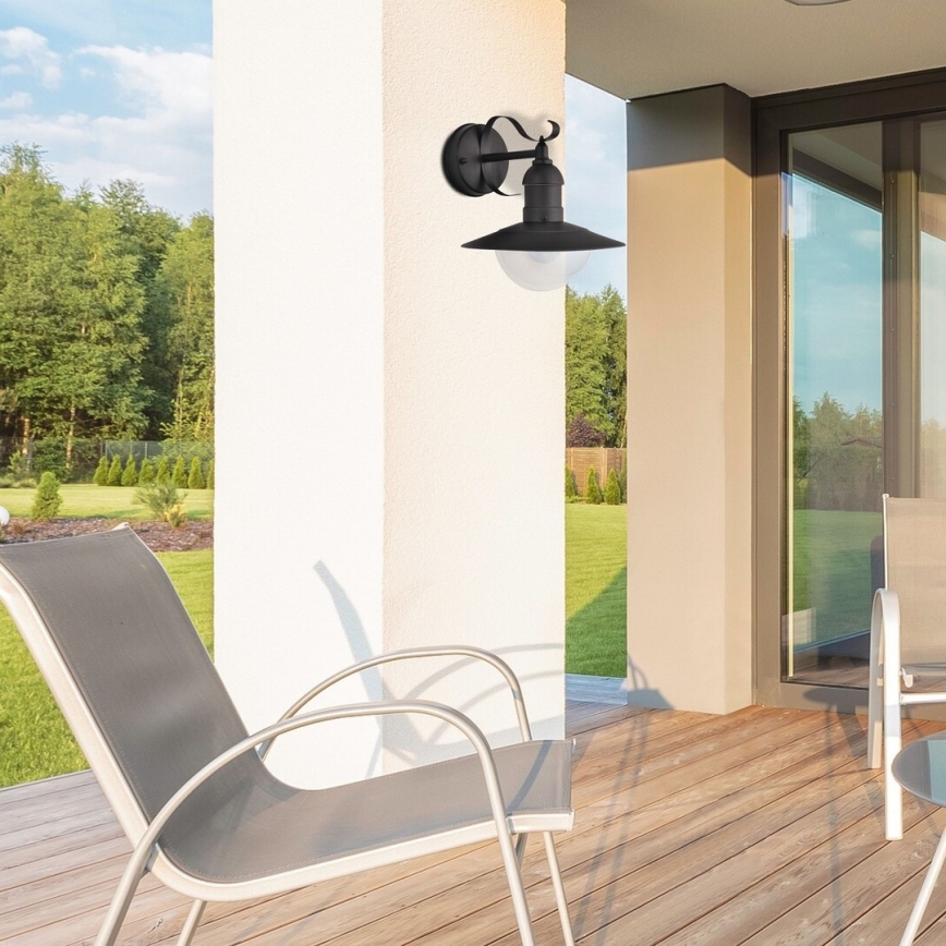 Brilagi - Venkovní nástěnné svítidlo MOLDE 1xE27/60W/230V IP44 černá