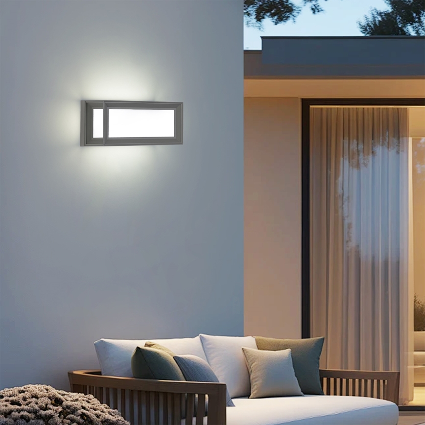 Brilagi - Venkovní nástěnné svítidlo PARKER 1xE27/60W/230V šedá IP44