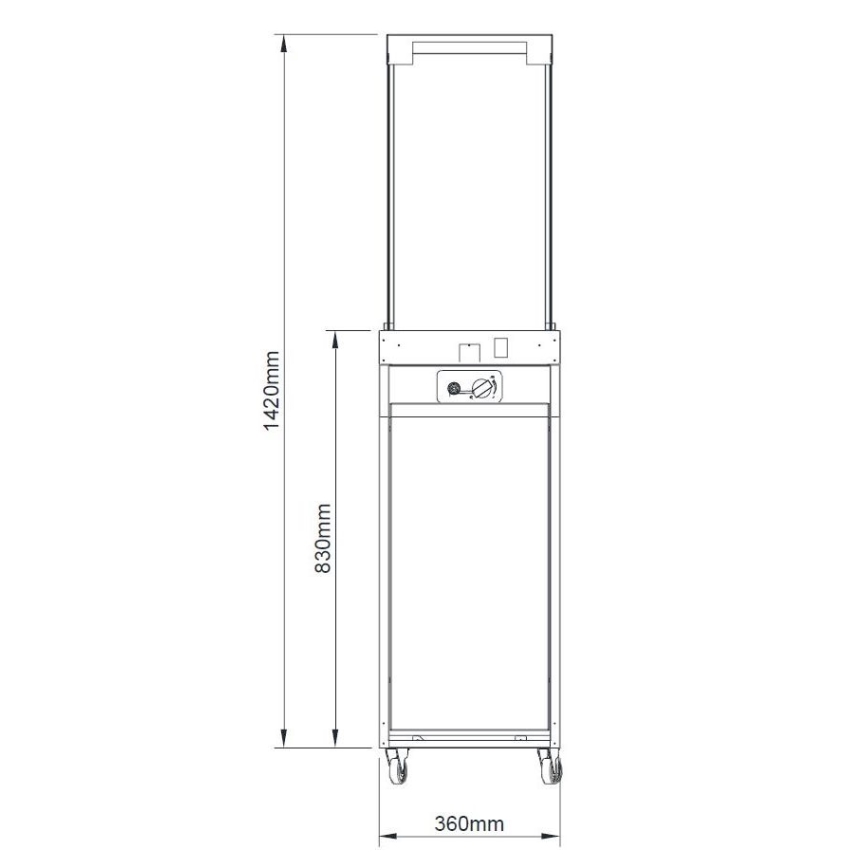 Brilagi - Venkovní plynový krb FLARO GAS 142x36 cm 8kW 1xAAA béžová + ochranný kryt