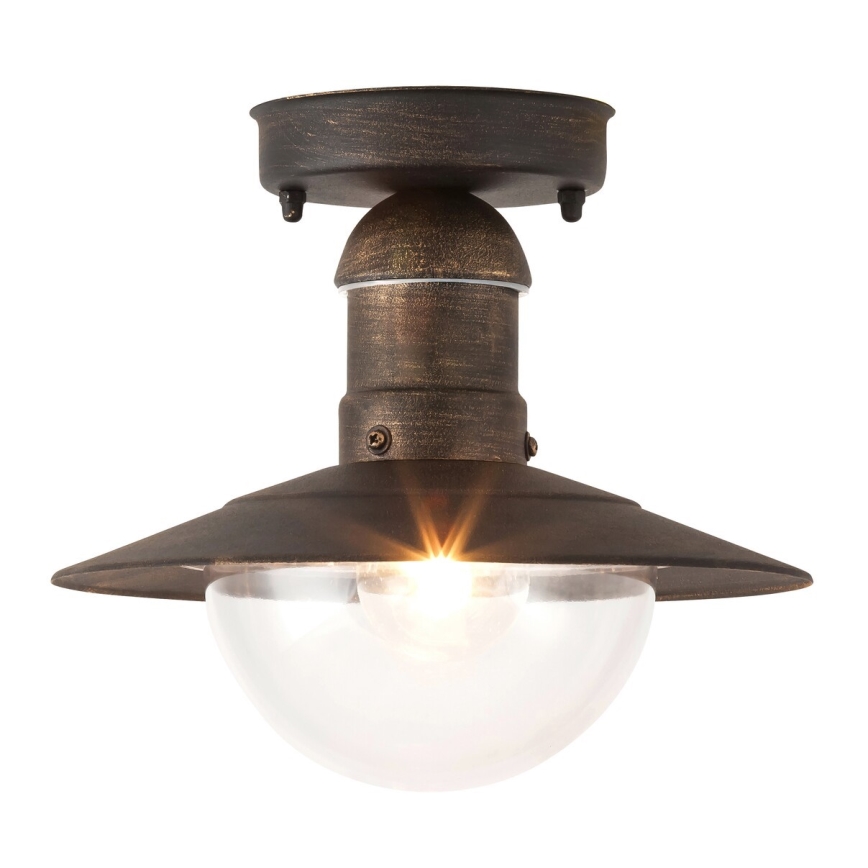 Brilagi - Venkovní stropní svítidlo MOLDE 1xE27/60W IP44 bronzová/patina
