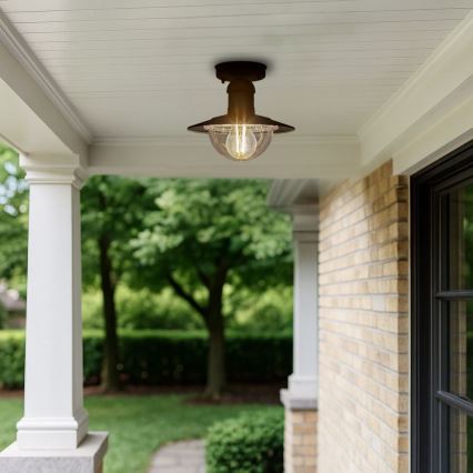 Brilagi - Venkovní stropní svítidlo MOLDE 1xE27/60W IP44 černá