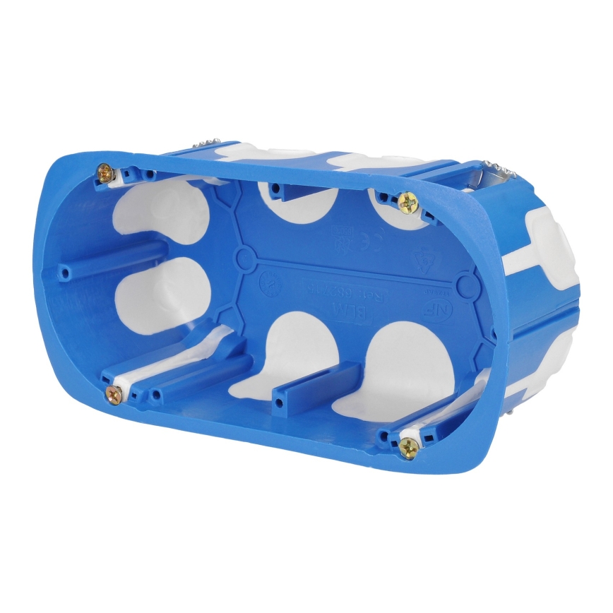 Brilagi - Venkovní vestavná podlahová dvojzásuvka IP55 bílá obdélníkový