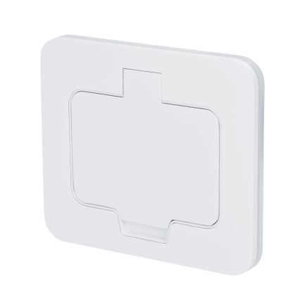 Brilagi - Venkovní vestavná podlahová zásuvka IP55 bílá obdélníkový