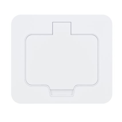 Brilagi - Venkovní vestavná podlahová zásuvka IP55 bílá obdélníkový