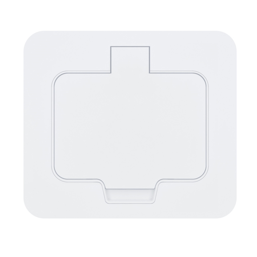 Brilagi - Venkovní vestavná podlahová zásuvka IP55 bílá obdélníkový