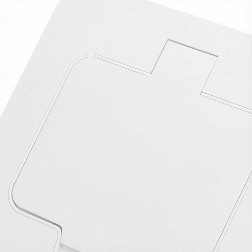 Brilagi - Venkovní vestavná podlahová zásuvka IP55 bílá obdélníkový