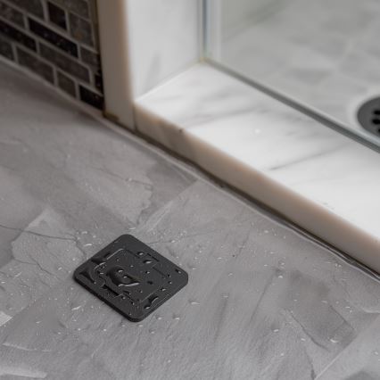 Brilagi - Venkovní vestavná podlahová zásuvka IP55 černá obdélníkový