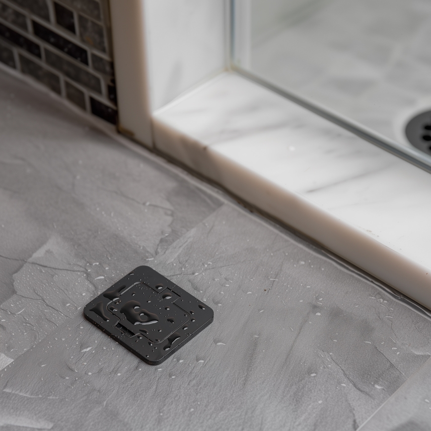 Brilagi - Venkovní vestavná podlahová zásuvka IP55 černá obdélníkový