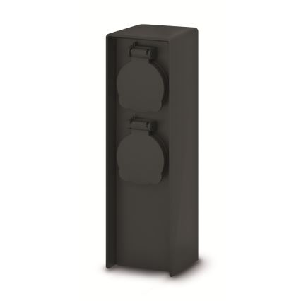 Brilagi - Venkovní zásuvkový sloupek 2Z 230V IP44 SCHUKO