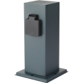 BRILAGI - Venkovní zásuvkový sloupek PILLAR 1Z SCHUKO 230V IP44 antracit