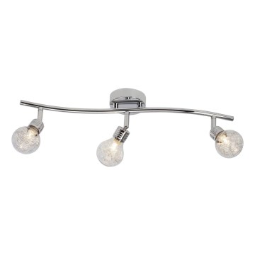 Brilliant - Bodové svítidlo BULB 3xG9/28W/230V lesklý chrom
