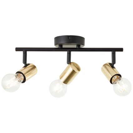 Brilliant - Bodové svítidlo KERRY 3xE27/40W/230V černá/mosaz