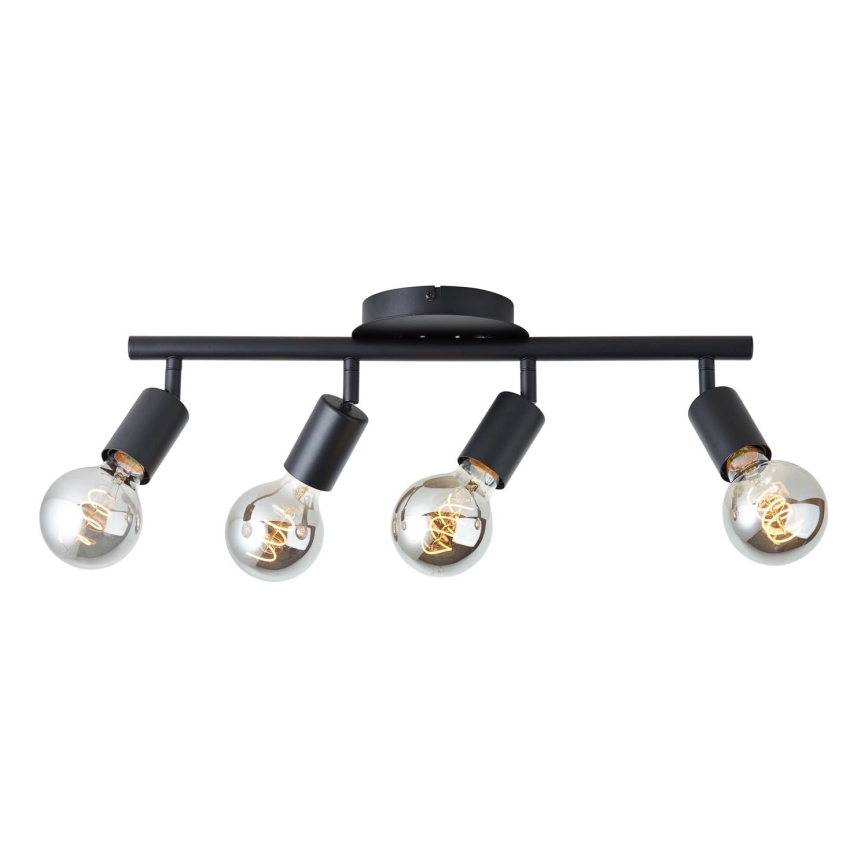 Brilliant - Bodové svítidlo TIFFANY 4xE27/28W/230V černá