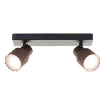 Brilliant - LED Bodové svítidlo CADIZ 2xGU10/5W/230V bronzová