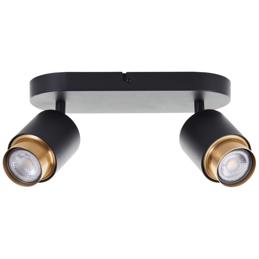 Brilliant - LED Bodové svítidlo COVELO 2xGU10/5W/230V černá/zlatá