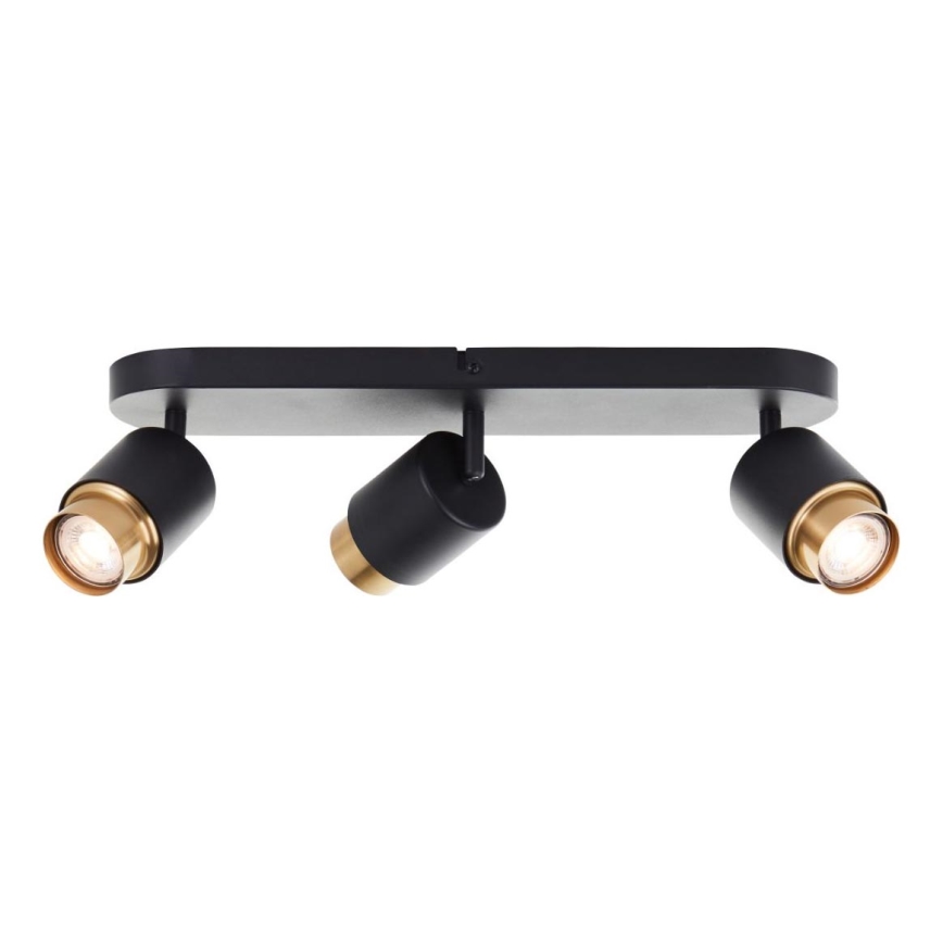 Brilliant - LED Bodové svítidlo COVELO 3xGU10/5W/230V černá/zlatá