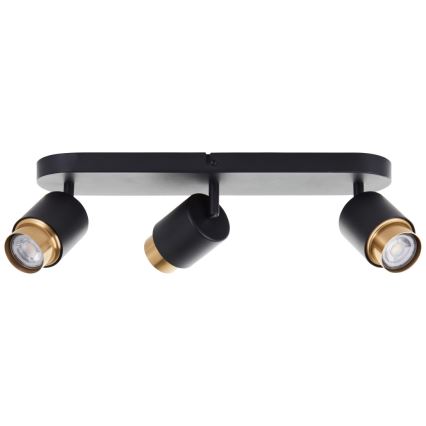 Brilliant - LED Bodové svítidlo COVELO 3xGU10/5W/230V černá/zlatá