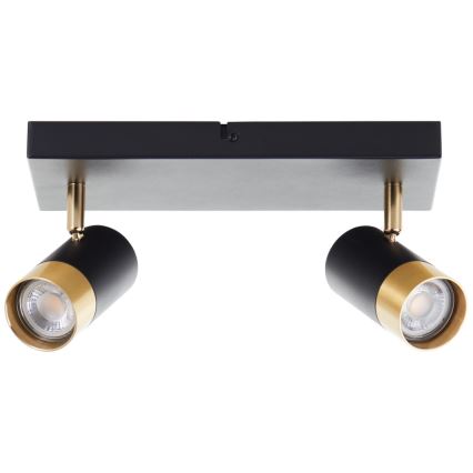 Brilliant - LED Bodové svítidlo VIGOLO 2xGU10/5W/230V černá/zlatá